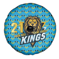 Custom Caribbean Cricket Saint Lucia Spare Tire Cover Glory is Ours Kings Rule 2025 - Wonder Print Shop