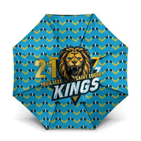Custom Caribbean Cricket Saint Lucia Umbrella Glory is Ours Kings Rule 2025 - Wonder Print Shop