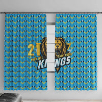 Custom Caribbean Cricket Saint Lucia Window Curtain Glory is Ours Kings Rule 2025 - Wonder Print Shop