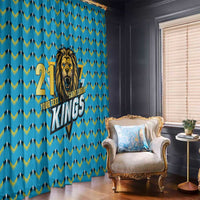 Custom Caribbean Cricket Saint Lucia Window Curtain Glory is Ours Kings Rule 2025 - Wonder Print Shop
