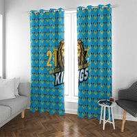 Custom Caribbean Cricket Saint Lucia Window Curtain Glory is Ours Kings Rule 2025 - Wonder Print Shop