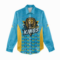 Custom Caribbean Cricket Saint Lucia Women Casual Shirt Glory is Ours Kings Rule 2025 - Wonder Print Shop