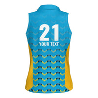 Custom Caribbean Cricket Saint Lucia Women Sleeveless Polo Shirt Glory is Ours Kings Rule 2025 - Wonder Print Shop