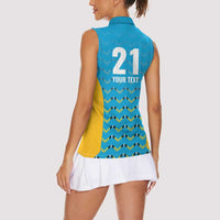Custom Caribbean Cricket Saint Lucia Women Sleeveless Polo Shirt Glory is Ours Kings Rule 2025 - Wonder Print Shop