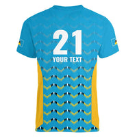 Custom Caribbean Cricket Saint Lucia Women V-Neck T-Shirt Glory is Ours Kings Rule 2025 - Wonder Print Shop