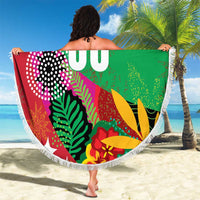 Custom Caribbean Cricket St Kitts and Nevis Beach Blanket Patriots Reign 2025 - Wonder Print Shop