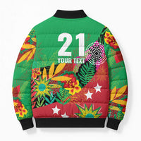 Custom Caribbean Cricket St Kitts and Nevis Bomber Puffer Jacket Patriots Reign 2025 - Wonder Print Shop