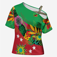 Custom Caribbean Cricket St Kitts and Nevis Cross Shoulder Shirt Patriots Reign 2025 - Wonder Print Shop