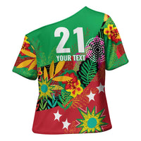 Custom Caribbean Cricket St Kitts and Nevis Cross Shoulder Shirt Patriots Reign 2025 - Wonder Print Shop