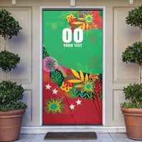 Custom Caribbean Cricket St Kitts and Nevis Door Cover Patriots Reign 2025 - Wonder Print Shop