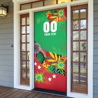 Custom Caribbean Cricket St Kitts and Nevis Door Cover Patriots Reign 2025 - Wonder Print Shop