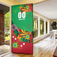 Custom Caribbean Cricket St Kitts and Nevis Door Cover Patriots Reign 2025 - Wonder Print Shop