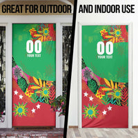 Custom Caribbean Cricket St Kitts and Nevis Door Cover Patriots Reign 2025 - Wonder Print Shop
