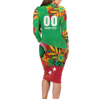 Custom Caribbean Cricket St Kitts and Nevis Family Matching Long Sleeve Bodycon Dress and Hawaiian Shirt Patriots Reign 2025 - Wonder Print Shop
