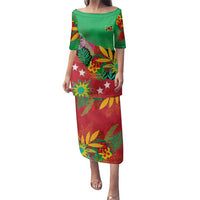 Custom Caribbean Cricket St Kitts and Nevis Family Matching Puletasi and Hawaiian Shirt Patriots Reign 2025 - Wonder Print Shop