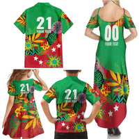 Custom Caribbean Cricket St Kitts and Nevis Family Matching Summer Maxi Dress and Hawaiian Shirt Patriots Reign 2025 - Wonder Print Shop