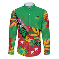 Custom Caribbean Cricket St Kitts and Nevis Family Matching Summer Maxi Dress and Hawaiian Shirt Patriots Reign 2025 - Wonder Print Shop