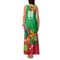 Custom Caribbean Cricket St Kitts and Nevis Family Matching Tank Maxi Dress and Hawaiian Shirt Patriots Reign 2025 - Wonder Print Shop