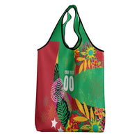 Custom Caribbean Cricket St Kitts and Nevis Grocery Bag Patriots Reign 2025 - Wonder Print Shop