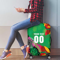 Custom Caribbean Cricket St Kitts and Nevis Luggage Cover Patriots Reign 2025 - Wonder Print Shop