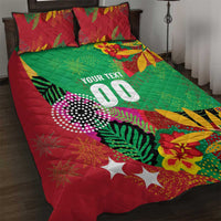 Custom Caribbean Cricket St Kitts and Nevis Quilt Bed Set Patriots Reign 2025 - Wonder Print Shop
