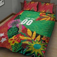 Custom Caribbean Cricket St Kitts and Nevis Quilt Bed Set Patriots Reign 2025 - Wonder Print Shop