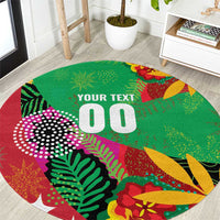Custom Caribbean Cricket St Kitts and Nevis Round Carpet Patriots Reign 2025 - Wonder Print Shop