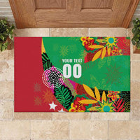 Custom Caribbean Cricket St Kitts and Nevis Rubber Doormat Patriots Reign 2025 - Wonder Print Shop
