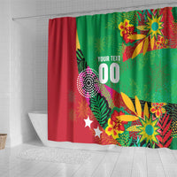 Custom Caribbean Cricket St Kitts and Nevis Shower Curtain Patriots Reign 2025 - Wonder Print Shop