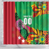 Custom Caribbean Cricket St Kitts and Nevis Shower Curtain Patriots Reign 2025 - Wonder Print Shop