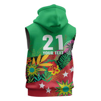 Custom Caribbean Cricket St Kitts and Nevis Sleeveless Zip Hoodie Patriots Reign 2025 - Wonder Print Shop
