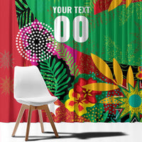 Custom Caribbean Cricket St Kitts and Nevis Window Curtain Patriots Reign 2025 - Wonder Print Shop