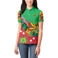 Custom Caribbean Cricket St Kitts and Nevis Women Polo Shirt Patriots Reign 2025 - Wonder Print Shop