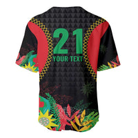 Custom Caribbean Cricket St Kitts and Nevis Baseball Jersey Two Islands One Fire Patriots Crown 2025 - Black - Wonder Print Shop