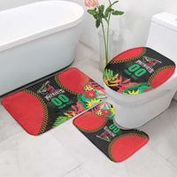 Custom Caribbean Cricket St Kitts and Nevis Bathroom Set Two Islands One Fire Patriots Crown 2025 - Black - Wonder Print Shop
