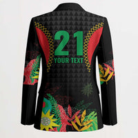 Custom Caribbean Cricket St Kitts and Nevis Blazer Two Islands One Fire Patriots Crown 2025 - Black - Wonder Print Shop
