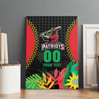 Custom Caribbean Cricket St Kitts and Nevis Canvas Wall Art Two Islands One Fire Patriots Crown 2025 - Black - Wonder Print Shop