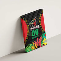 Custom Caribbean Cricket St Kitts and Nevis Canvas Wall Art Two Islands One Fire Patriots Crown 2025 - Black - Wonder Print Shop