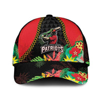 Custom Caribbean Cricket St Kitts and Nevis Classic Cap Two Islands One Fire Patriots Crown 2025 - Black - Wonder Print Shop