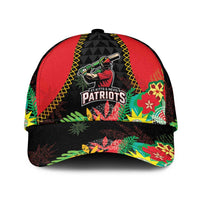 Custom Caribbean Cricket St Kitts and Nevis Classic Cap Two Islands One Fire Patriots Crown 2025 - Black - Wonder Print Shop