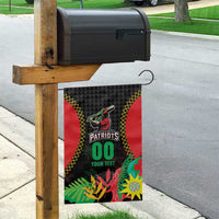 Custom Caribbean Cricket St Kitts and Nevis Garden Flag Two Islands One Fire Patriots Crown 2025 - Black - Wonder Print Shop