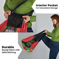 Custom Caribbean Cricket St Kitts and Nevis Grocery Bag Two Islands One Fire Patriots Crown 2025 - Black - Wonder Print Shop