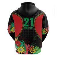 Custom Caribbean Cricket St Kitts and Nevis Hoodie Two Islands One Fire Patriots Crown 2025 - Black - Wonder Print Shop