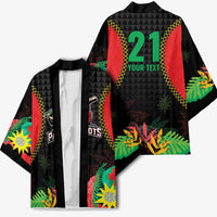 Custom Caribbean Cricket St Kitts and Nevis Kimono Two Islands One Fire Patriots Crown 2025 - Black - Wonder Print Shop
