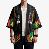 Custom Caribbean Cricket St Kitts and Nevis Kimono Two Islands One Fire Patriots Crown 2025 - Black - Wonder Print Shop