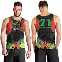Custom Caribbean Cricket St Kitts and Nevis Men Tank Top Two Islands One Fire Patriots Crown 2025 - Black - Wonder Print Shop