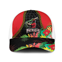 Caribbean Cricket St Kitts and Nevis Mesh Trucker Cap Two Islands One Fire Patriots Crown 2025 - Black - Wonder Print Shop