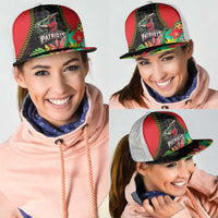 Caribbean Cricket St Kitts and Nevis Mesh Trucker Cap Two Islands One Fire Patriots Crown 2025 - Black - Wonder Print Shop