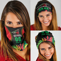 Custom Caribbean Cricket St Kitts and Nevis Neck Gaiter Two Islands One Fire Patriots Crown 2025 - Black - Wonder Print Shop