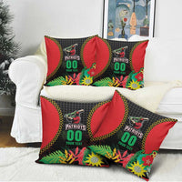 Custom Caribbean Cricket St Kitts and Nevis Pillow Cover Two Islands One Fire Patriots Crown 2025 - Black - Wonder Print Shop